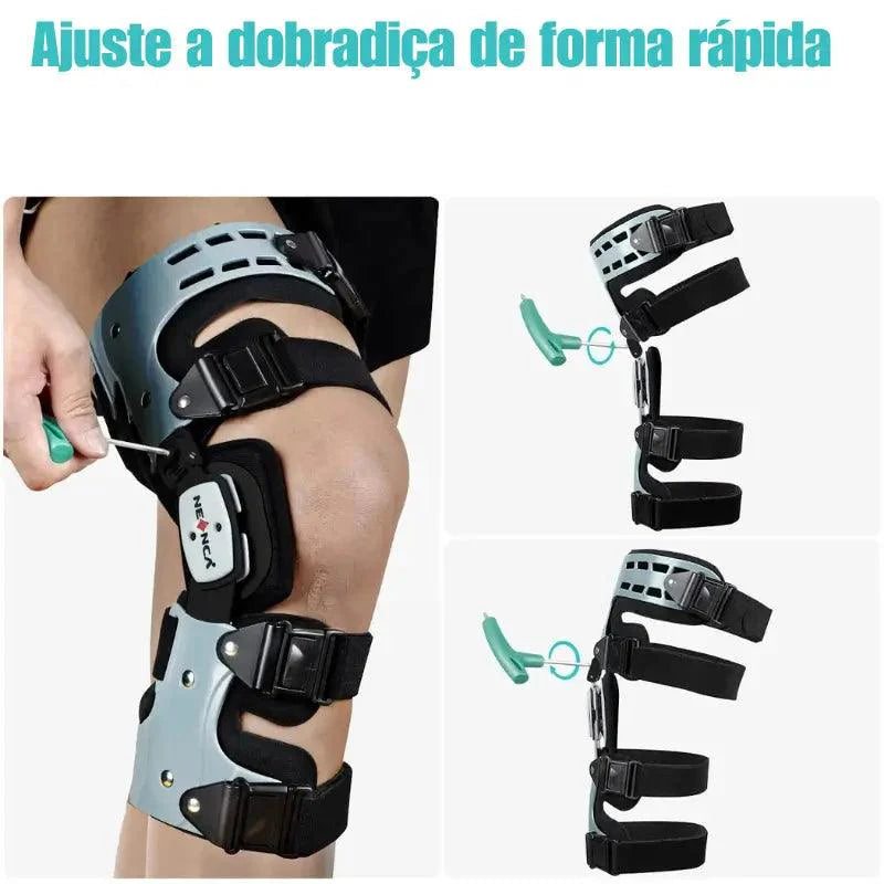 Joelheira Brace Ortopédica Com Ajuste Lateral Pós-operatório