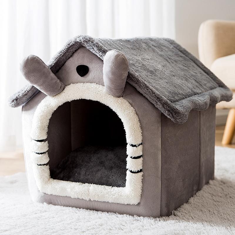 Casa para Cachorros e Gatos com Caminha - Pet Bed House