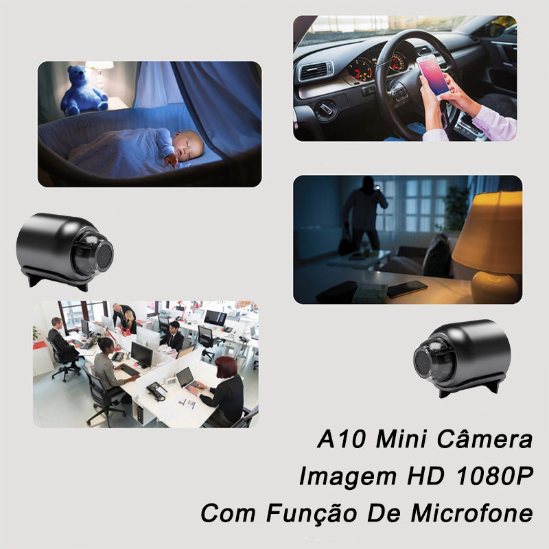 Mini Câmera De Segurança Inteligente WiFi HD 1080P