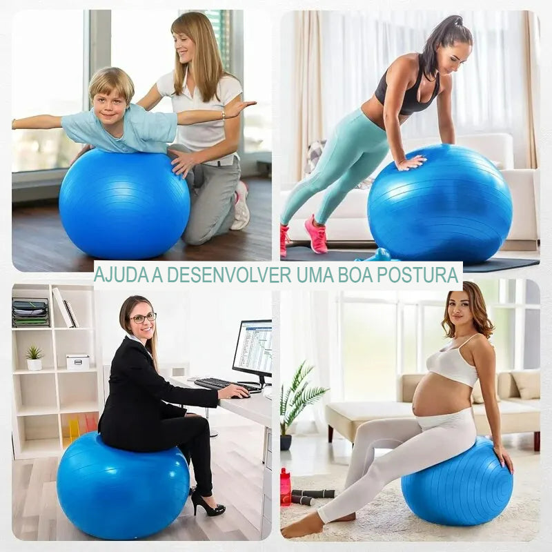 Bola Suíça Para Pilates e Ginástica - 55 cm