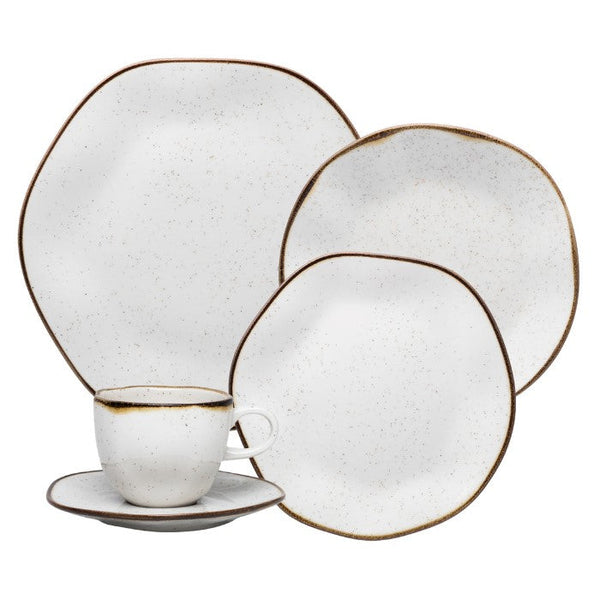 Aparelho de Jantar e Chá Porcelana 20 Peças Ryo Maresia Oxford RX20-9515